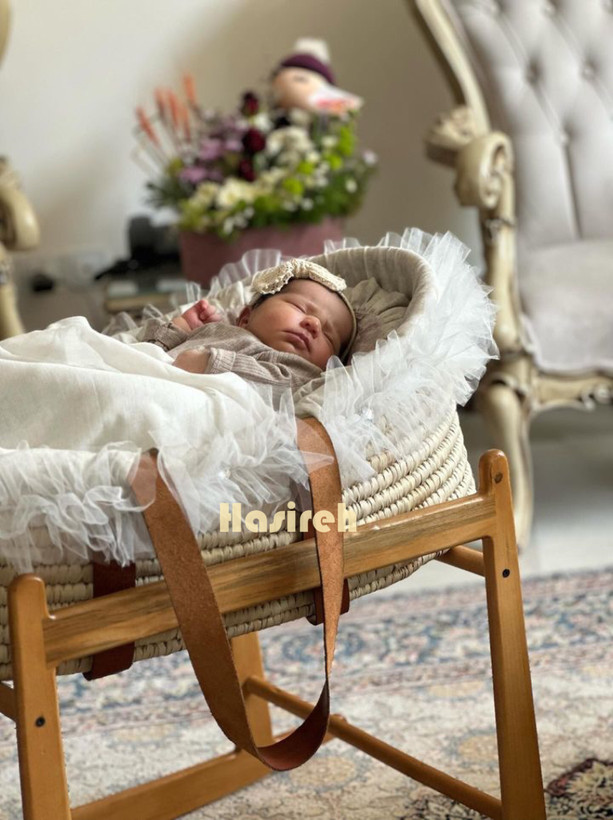 گهواره حصیری با چوب راش