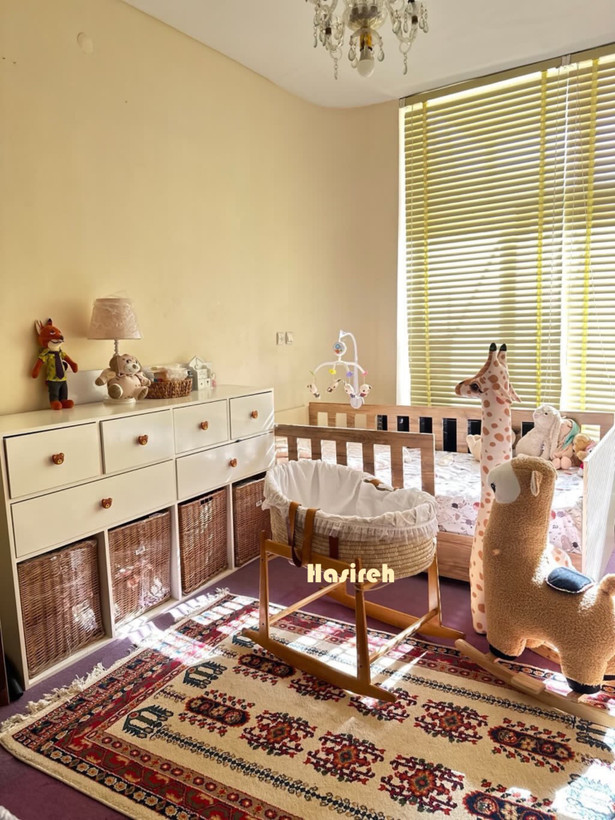 گهواره حصیری با چوب راش