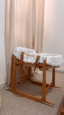 گهواره حصیری با چوب روس
