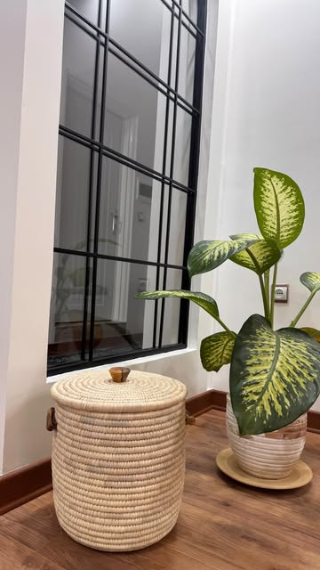 سطل برنج مدل استوانه دسته چوبی